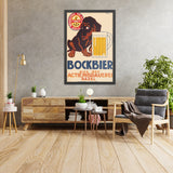 Actienbrauerei Basel Vintage Bock Beer Poster by Rudolf Urech, 1915