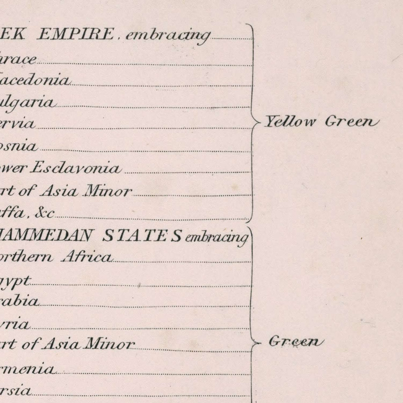 Alte Karte des Ersten Kreuzzugs von Quin, 1856: Deutsches Reich, Byzantinisches Reich, Jerusalem, Kalifate, China 