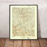Old Map of Calico Rock, Arkansas by USGS, 1894 – White River & Ozark Mountains