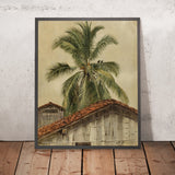 Palm Trees and Housetops, Ecuador by Frederic Edwin Church, 1857