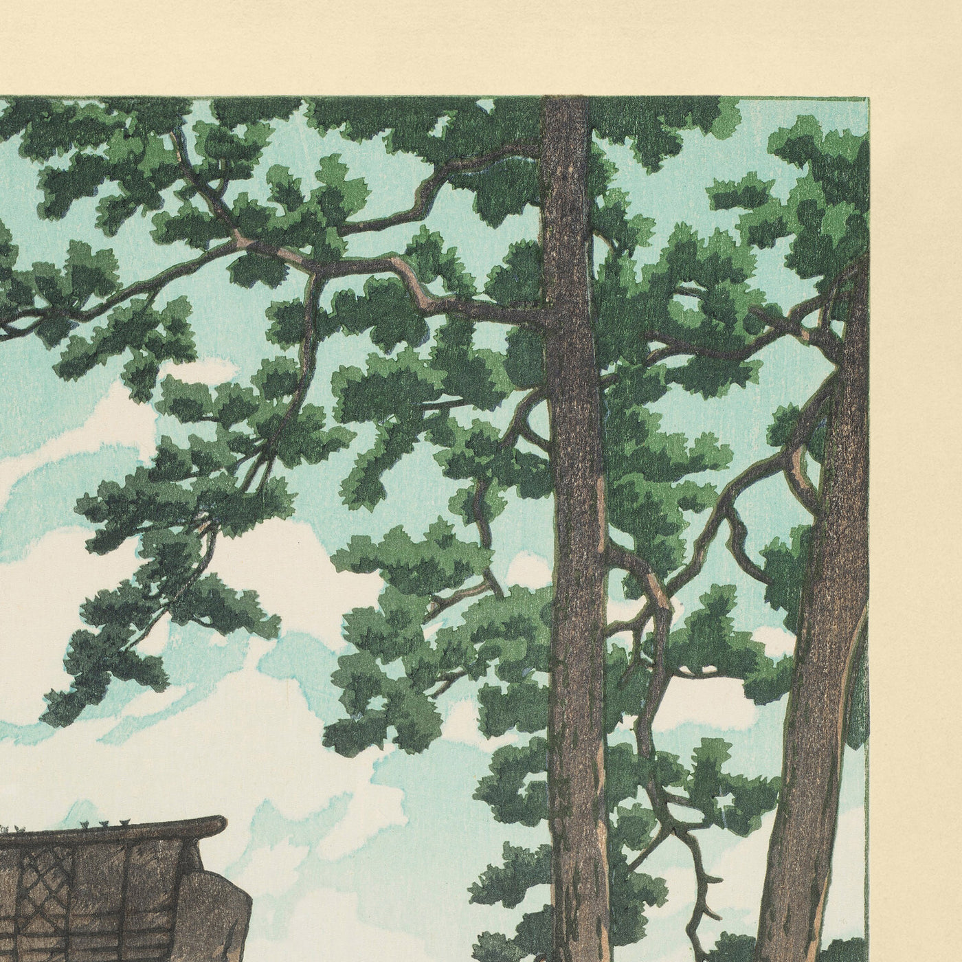 Templo Shugetsu en Ito, Izu por Hasui Kawase, 1935 