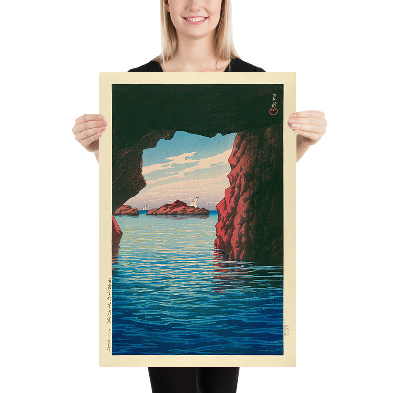 Kojaku-Höhle an der Oga-Halbinsel von Hasui Kawase, 1935 