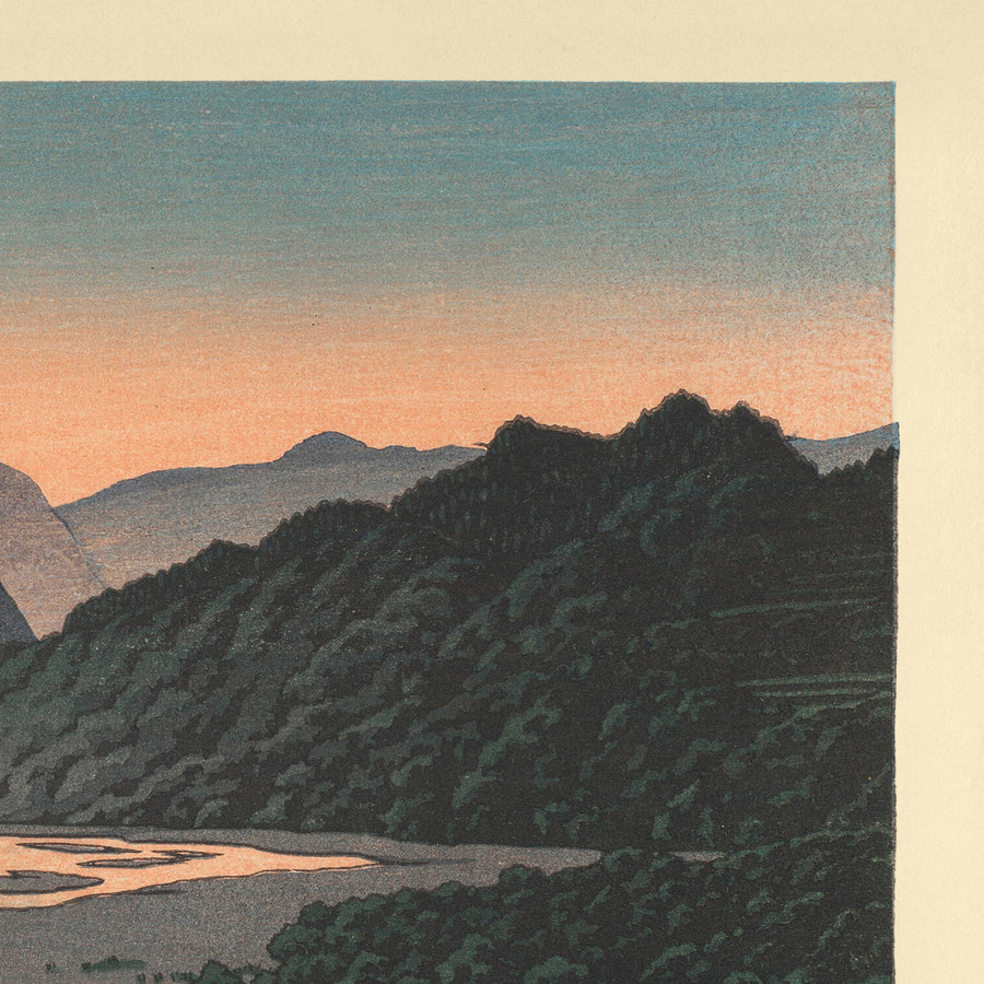 Evening at Minano, Chichibu by Hasui Kawase, 1935