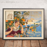 Póster de viaje de Palma de Mallorca: Grand Hôtel de Joan Llaverias, 1901 