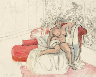 Nu sur la chaise longue (Desnudo en la chaise longue) de Henri Matisse, 1920 