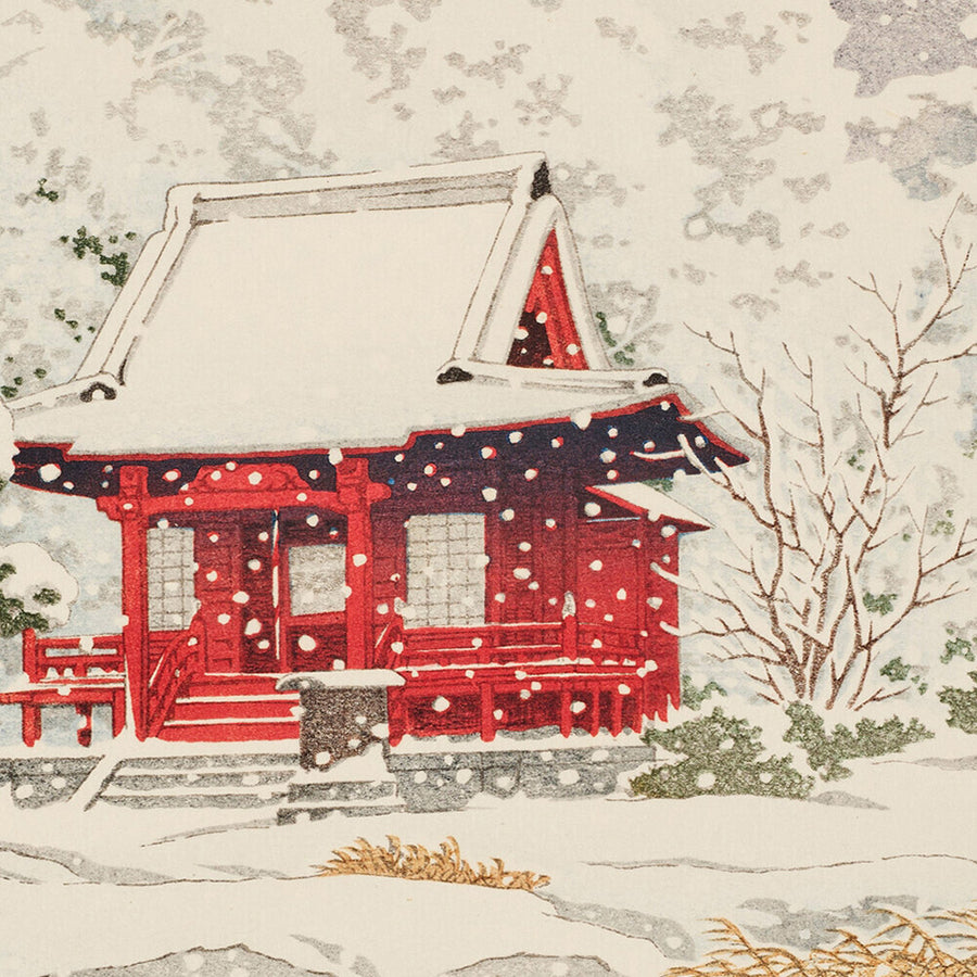 Inokashira Benten Shrine in the Snow by Hasui Kawase, 1935