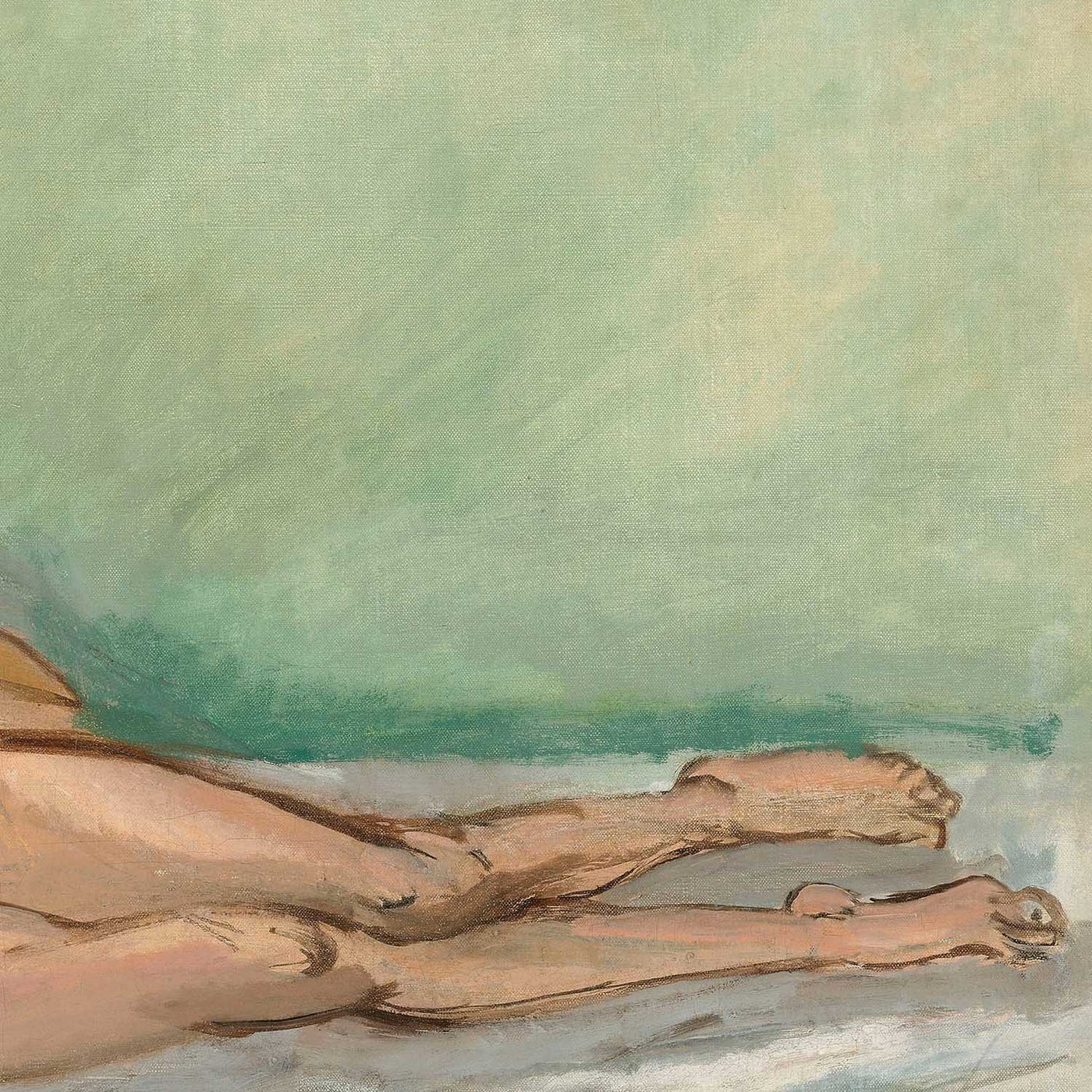 Nu demi couché (Desnudo medio reclinado) de Henri Matisse, 1918 