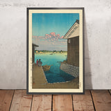 Morgen in Yobuko, Hizen von Hasui Kawase, 1935 