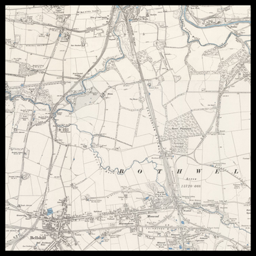 Une ancienne carte Ordnance Survey de Bellshill