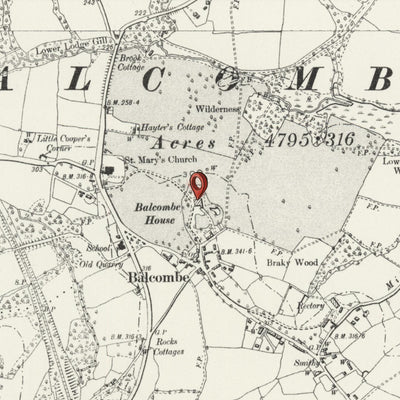 Personalised Old Map of Rutherglen