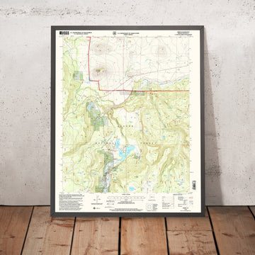 Map of Greer, Arizona by USGS, 1997 – Apache National Forest, Little Colorado River & Blue Lake