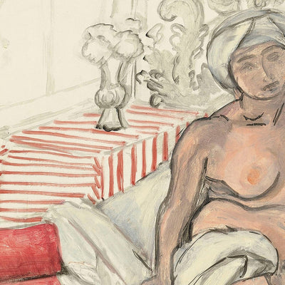 Nu sur la chaise longue (Desnudo en la chaise longue) de Henri Matisse, 1920 