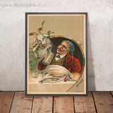 Ah, There Vintage Drinks Advertising Poster, 1887