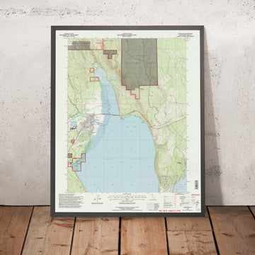 Map of Chester, California by USGS, 1995 – Lake Almanor & Lassen National Forest