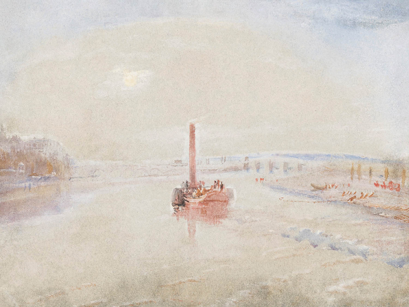 La Confluencia del Sena y el Marne en Charenton, Francia por Turner, 1835 