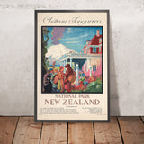 New Zealand Travel Poster: Chateau Tongariro by New Zealand Railways Studios, 1932