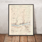Old Map of Utica, Illinois by USGS, 1947 – La Salle, Peru & Illinois River