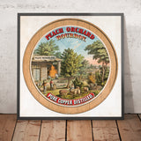 Peach Orchard Bourbon Vintage Bourbon Poster, 1873