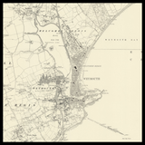 Personalised Old Map of Weymouth