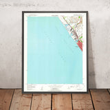 Old Map of Oceanside, California by USGS, 1947 – Camp Pendleton, San Luis Rey River & Pacific Ocean
