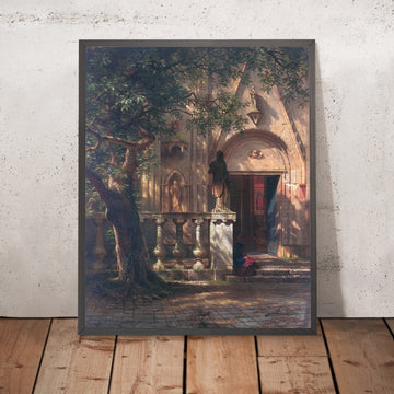 A framed image of 