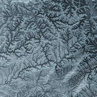 Carte topographique 3D de la Pennsylvanie 
