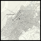 Personalisierte alte Karte von Southport 