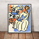 Marie-José en robe jaune (Marie-José in a Yellow Dress) par Henri Matisse, 1950 