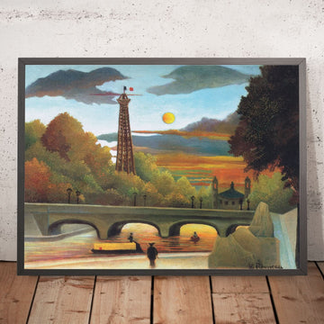 Senna e Torre Eiffel al tramonto di Henri Rousseau, 1910 