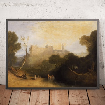 A framed image of Linlithgow Palace by Turner 1806