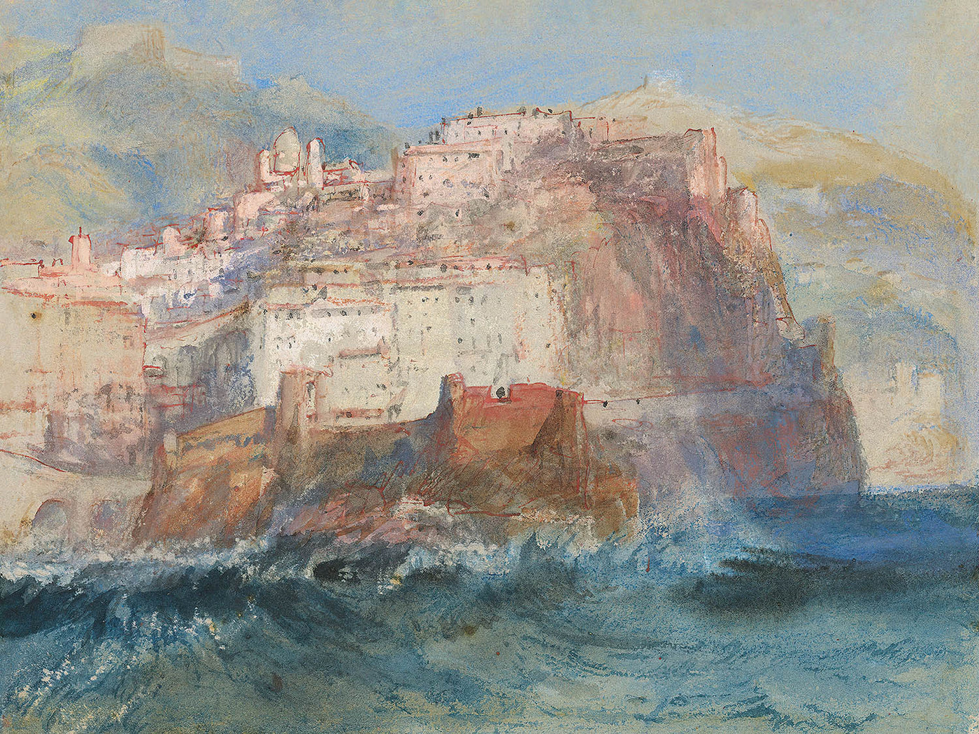 Genua, vom Meer aus, mit Blick auf die Kirche Santa Maria Assunta in Carignano von Turner, 1802 