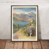 Annecy Travel Poster: Lac d’Annecy by Henri Ganier, 1890