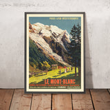 Mont Blanc Travel Poster: Le Mont-Blanc by François Cachoud, 1906