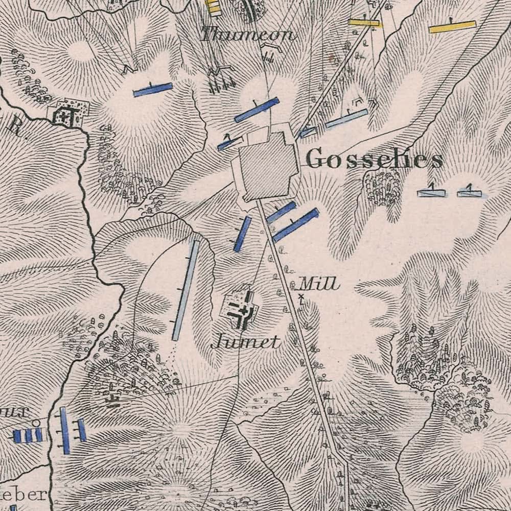 Schlacht von Fleurus, 26. Juni 1794 von AK Johnston, 1794: Französischer Revolutionskrieg 