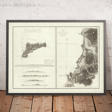 Rare Map of Easter Island by La Pérouse, 1797: Cook&