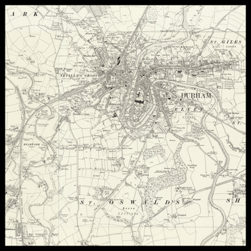 An old Ordnance Survey map of Durham