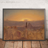 St. Peter’s Basilica from the Pincio, Rome by Frederic Edwin Church, 1868