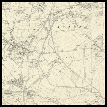 An old Ordnance Survey map of Cannock