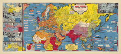 Mapa de la posguerra de 1945 por Turner: Hemisferio Oriental, Notas Históricas 