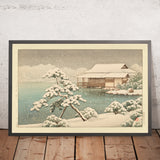 Neve al Parco Kiyosumi di Hasui Kawase 1935 