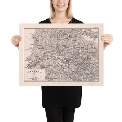 Schlacht von Leipzig von AK Johnston, 1813: Napoleonische Kriege 