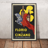 Florio and Cinzano Vintage Aperitif Poster by Leonetto Cappiello, 1930