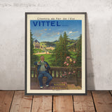 Vittel Water Travel Poster: Chemins de Fer de l’Est by Clément-Henri Quinton