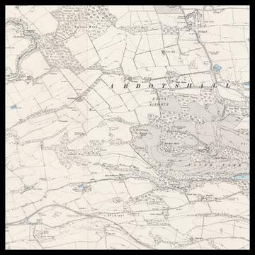 Eine alte Ordnance Survey-Karte von Glenrothes