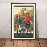 Póster de viaje de Les Eaux-Bonnes: Station Thermale de Inigo Bernoville, 1920 