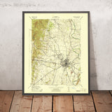 Old Map of Frederick, Maryland by USGS, 1944 – Monocacy River & Catoctin Mountains