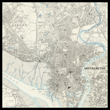 Carte ancienne personnalisée de Southampton 