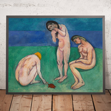 Una imagen enmarcada de Baigneurs avec une tortue (Bathers with a Turtle) de Henri Matisse, 1907