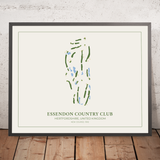 Essendon Country Club New Course: Moderne Golfplatzkarte 