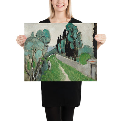Paisaje con cipreses y olivos en los alrededores de Niza (Landscape with cypresses and olive trees near Nice) de Henri Matisse, 1918 